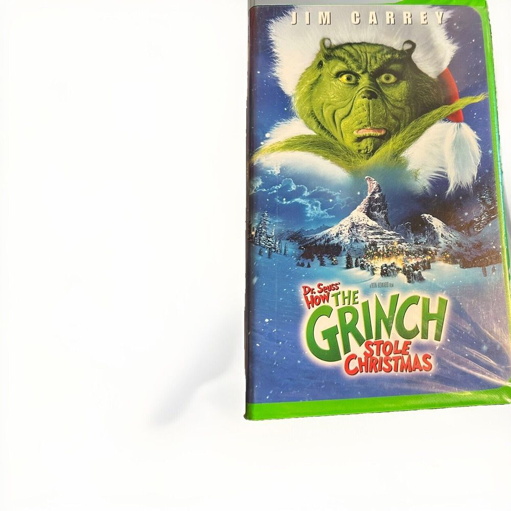 How the Grinch Stole Christmas (VHS, 2000)- Jim Carrey‎ Green Clamshell Variant